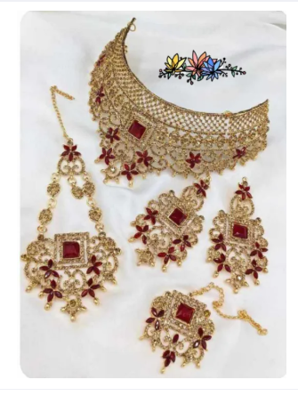 Bridal Golden Crystal Girls Jewelry Set For Women Trendy Fashion